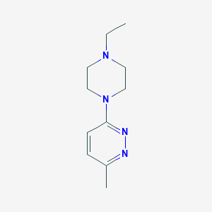 molecular formula C11H18N4 B13113627 3-(4-Ethyl-1-piperazinyl)-6-methylpyridazine 