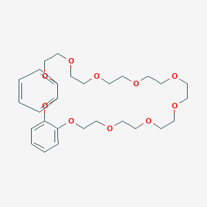 molecular formula C28H40O10 B13113655 2,9,12,15,18,21,24,27,30,33-Decaoxatricyclo[32.4.0.03,8]octatriaconta-1(38),3,5,7,34,36-hexaene 