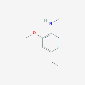 molecular formula C10H15NO B13113676 4-Ethyl-2-methoxy-N-methylaniline 