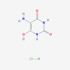 molecular formula C4H6ClN3O3 B13113695 5-Amino-2,4,6-trihydroxypyrimidine hydrochloride 