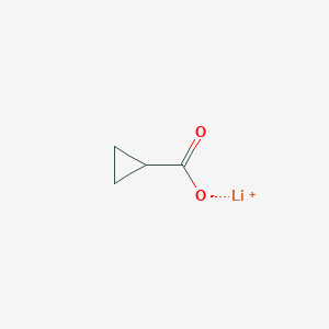 molecular formula C4H5LiO2 B13113735 Lithiumcyclopropanecarboxylate 