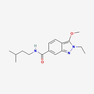 2-Ethyl-3-methoxy-N-(3-methylbutyl)-2H-indazole-6-carboxamide