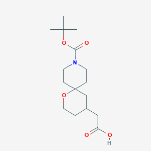 2-(9-(tert-Butoxycarbonyl)-1-oxa-9-azaspiro[5.5]undecan-4-yl)acetic acid