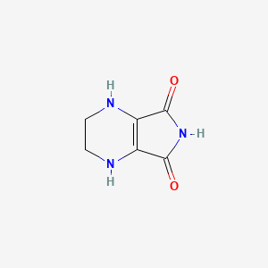 molecular formula C6H7N3O2 B13113774 3,4-Dihydro-1H-pyrrolo[3,4-b]pyrazine-5,7(2H,6H)-dione 