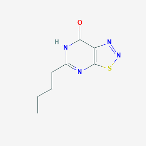 molecular formula C8H10N4OS B13113785 5-Butyl[1,2,3]thiadiazolo[5,4-d]pyrimidin-7(2H)-one CAS No. 61457-17-8