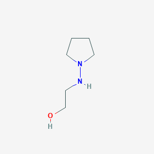 molecular formula C6H14N2O B13113818 2-(Pyrrolidin-1-ylamino)ethanol 