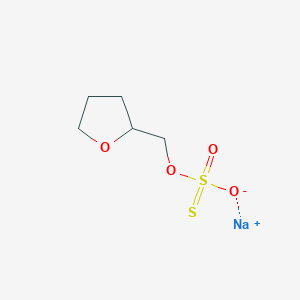 molecular formula C5H9NaO4S2 B13113844 Tetrahydrofurfurylsodiumthiosulfate 