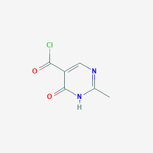 2-Methyl-6-oxo-1,6-dihydropyrimidine-5-carbonyl chloride