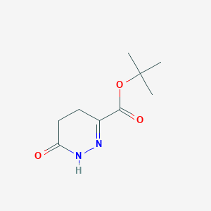 molecular formula C9H14N2O3 B1311387 tert-Butyl 6-Oxo-1,4,5,6-tetrahydropyridazine-3-carboxylate CAS No. 434331-85-8