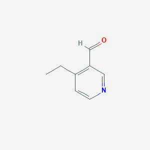 molecular formula C8H9NO B13113910 4-Ethylnicotinaldehyde 