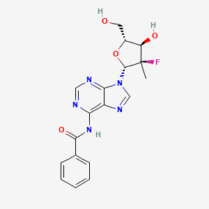 N-(9-((2R,3R,4R,5R)-3-Fluoro-4-hydroxy-5-(hydroxymethyl)-3-methyltetrahydrofuran-2-yl)-9H-purin-6-yl)benzamide