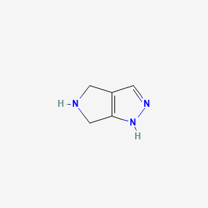 molecular formula C5H7N3 B1311399 1,4,5,6-Tetrahydropyrrolo[3,4-c]pyrazole CAS No. 769895-06-9