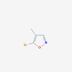 molecular formula C4H4BrNO B13114026 5-Bromo-4-methylisoxazole 