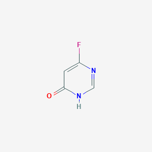 molecular formula C4H3FN2O B13114035 4-Fluoro-6-hydroxypyrimidine 