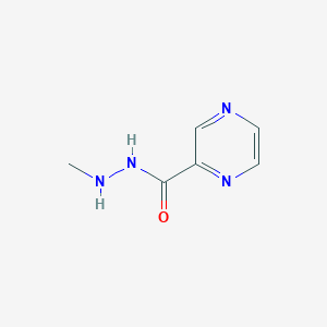 molecular formula C6H8N4O B13114065 N'-Methylpyrazine-2-carbohydrazide 