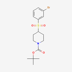 molecular formula C16H22BrNO4S B1311408 Tert-butyl 4-(3-bromophenylsulfonyl)piperidine-1-carboxylate CAS No. 887591-23-3