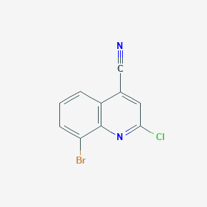 8-Bromo-2-chloroquinoline-4-carbonitrile