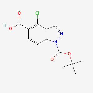 1-(tert-Butoxycarbonyl)-4-chloro-1H-indazole-5-carboxylic acid