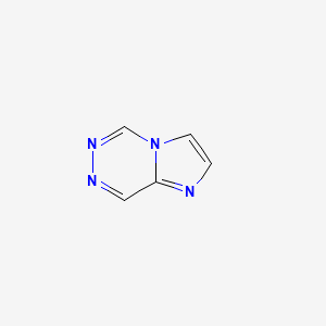 molecular formula C5H4N4 B13114101 Imidazo[1,2-D][1,2,4]triazine CAS No. 68457-58-9