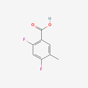 molecular formula C8H6F2O2 B1311415 2,4-二氟-5-甲基苯甲酸 CAS No. 367954-99-2