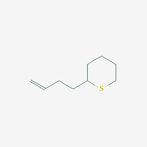 molecular formula C9H16S B13114162 2-(But-3-en-1-yl)thiane CAS No. 62737-92-2