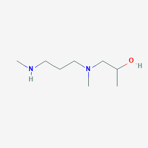 molecular formula C8H20N2O B13114163 1-(Methyl(3-(methylamino)propyl)amino)propan-2-ol 