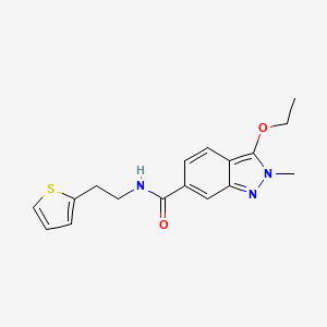 3-Ethoxy-2-methyl-N-(2-(thiophen-2-yl)ethyl)-2H-indazole-6-carboxamide