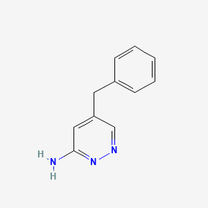 molecular formula C11H11N3 B13114211 5-Benzylpyridazin-3-amine 