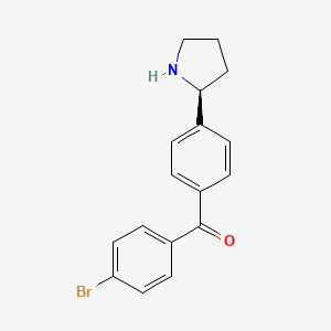 (S)-(4-bromophenyl)(4-(pyrrolidin-2-yl)phenyl)methanone hydrochloride