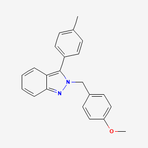 molecular formula C22H20N2O B13114222 2-(4-Methoxylbenzyl)-3-(4-methylphenyl)-2H-indazole CAS No. 872682-09-2