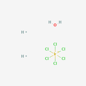 molecular formula Cl6H4IrO B13114233 Dihydrogen hexachloroiridate(IV) hydrate 