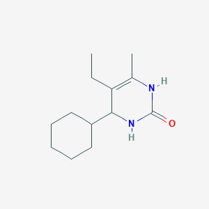 4-Cyclohexyl-5-ethyl-6-methyl-3,4-dihydropyrimidin-2(1H)-one