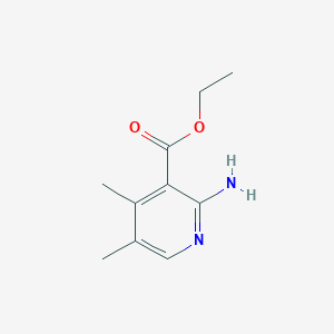 molecular formula C10H14N2O2 B13114257 Ethyl2-amino-4,5-dimethylnicotinate 