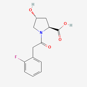 (2S,4R)-1-(2-(2-Fluorophenyl)acetyl)-4-hydroxypyrrolidine-2-carboxylicacid