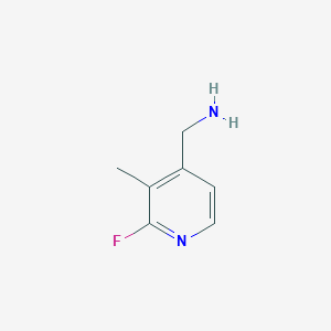 molecular formula C7H9FN2 B13114307 (2-Fluoro-3-methylpyridin-4-YL)methanamine 