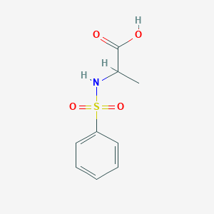 molecular formula C9H11NO4S B1311432 2-苯磺酰胺丙酸 CAS No. 42908-31-6