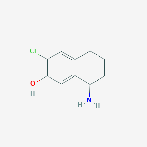 8-Amino-3-chloro-5,6,7,8-tetrahydronaphthalen-2-ol hydrochloride