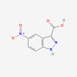 molecular formula C8H5N3O4 B1311438 5-nitro-1H-indazole-3-carboxylic Acid CAS No. 78155-76-7