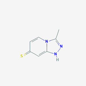 molecular formula C7H7N3S B13114388 3-Methyl-[1,2,4]triazolo[4,3-a]pyridine-7-thiol 