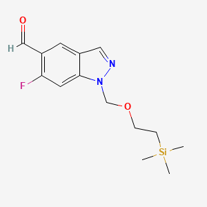 6-Fluoro-1-((2-(trimethylsilyl)ethoxy)methyl)-1H-indazole-5-carbaldehyde