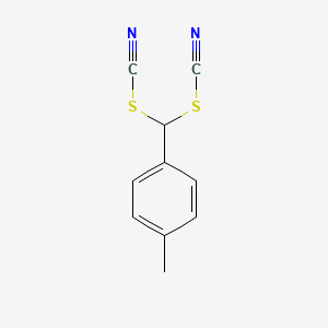 molecular formula C10H8N2S2 B13114423 Alpha,alpha-dithiocyanato-p-xylene 