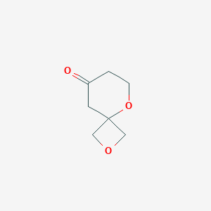 molecular formula C7H10O3 B13114432 2,5-Dioxaspiro[3.5]nonan-8-one 