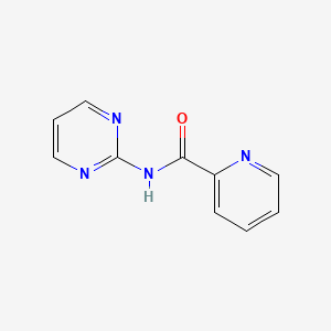 molecular formula C10H8N4O B13114478 N-(Pyrimidin-2-yl)picolinamide 