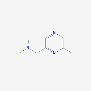 molecular formula C7H11N3 B13114489 N-Methyl-1-(6-methylpyrazin-2-yl)methanamine 