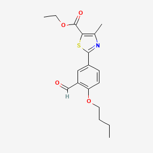 Ethyl 2-(4-butoxy-3-formylphenyl)-4-methylthiazole-5-carboxylate