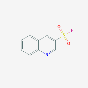 molecular formula C9H6FNO2S B13114510 Quinoline-3-sulfonyl fluoride 