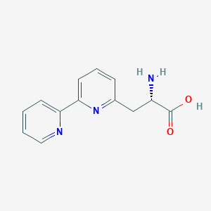 molecular formula C13H13N3O2 B13114517 (S)-3-([2,2'-Bipyridin]-6-yl)-2-aminopropanoic acid 