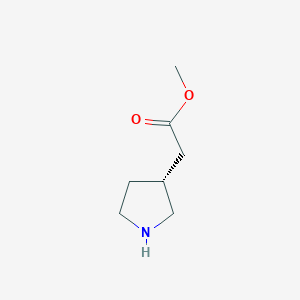 methyl 2-[(3R)-pyrrolidin-3-yl]acetate