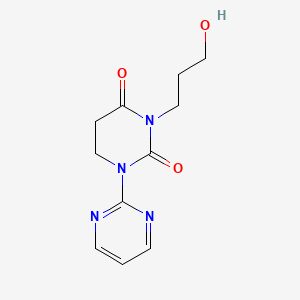 3-(3-Hydroxypropyl)-1-(pyrimidin-2-yl)dihydropyrimidine-2,4(1H,3H)-dione