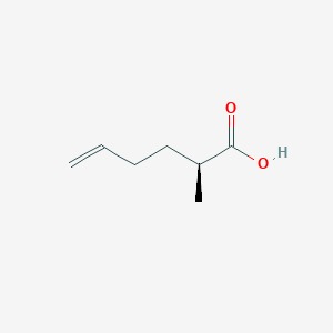 molecular formula C7H12O2 B13114530 (S)-2-methylhex-5-enoic acid 